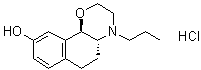 CAS # 99705-65-4, Naxagolide hydrochloride, (4aR-trans)-3,4,4a,5,6,10b-Hexahydro-4-propyl-2H-naphth[1,2-b]-1,4-oxazin-9-ol hydrochloride, L 647339, MK 458