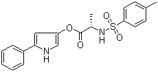structure of CAS# 99740-00-8, 3-(N-对甲苯磺酰基-L-丙氨酰氧基)-5-苯基吡咯