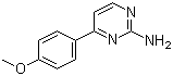 2-Amino-4-(4-methoxyphenyl)pyrimidine molecular structure (CAS 99844-02-7)