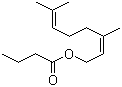 structure of CAS# 999-40-6, 丁酸橙花酯
